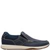 CLARKS  MENS  SHOE - NAVY NUBUCK